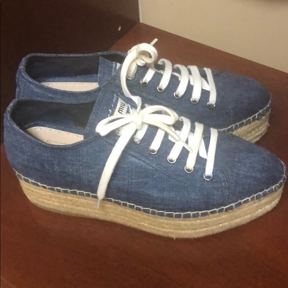 Miu Miu Shoes - Denim espadrilles